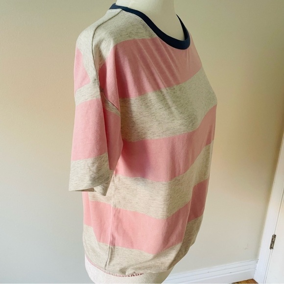 NEW Girls T-Shirt Pink Gray Size 14-16 Wide Elastic at Bottom - Picture 9 of 14